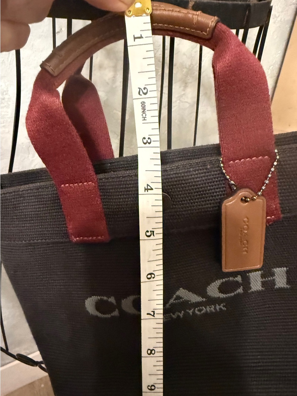 Coach Black Canvas Tote - Picture 13 of 16